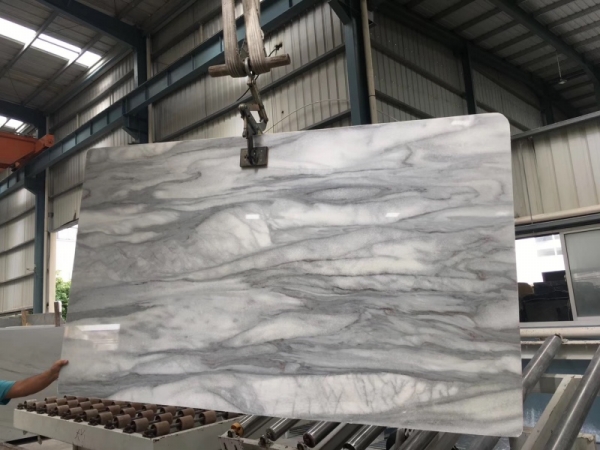 Greece Cloudy White Marble Slab