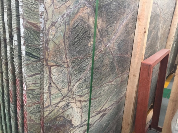 Rainforest Green Marble Slab