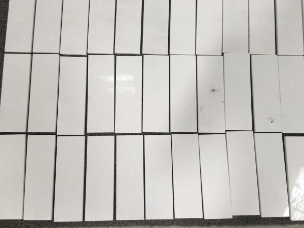 10mm Thassos White Marble Tiles