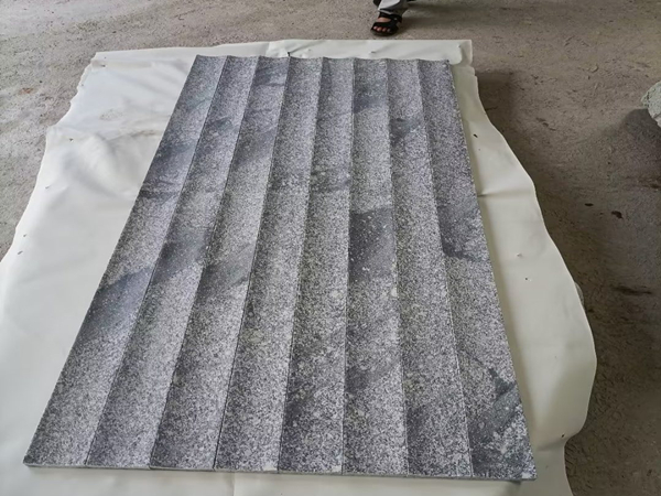 New fantasy grey granite honed concave tiles